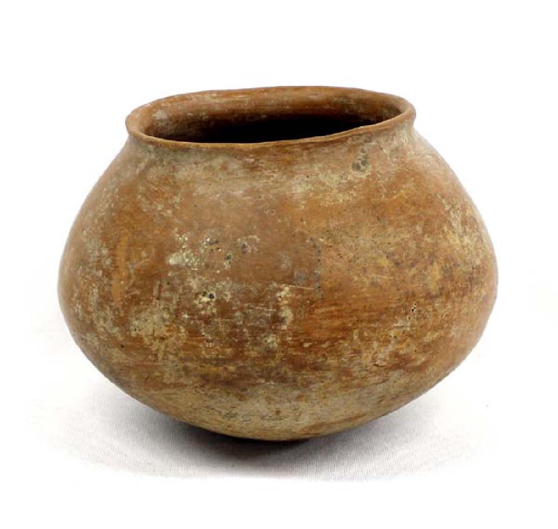 PreColumbian Red on Buff Utilitarian Pottery Bowl (1 of 3)