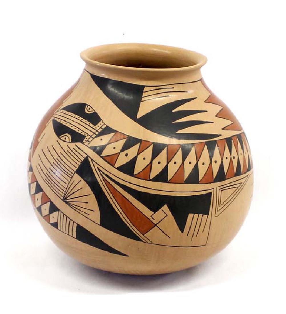 Large Mata Ortiz Polychrome Olla by Jeni Ortiz (1 of 5)