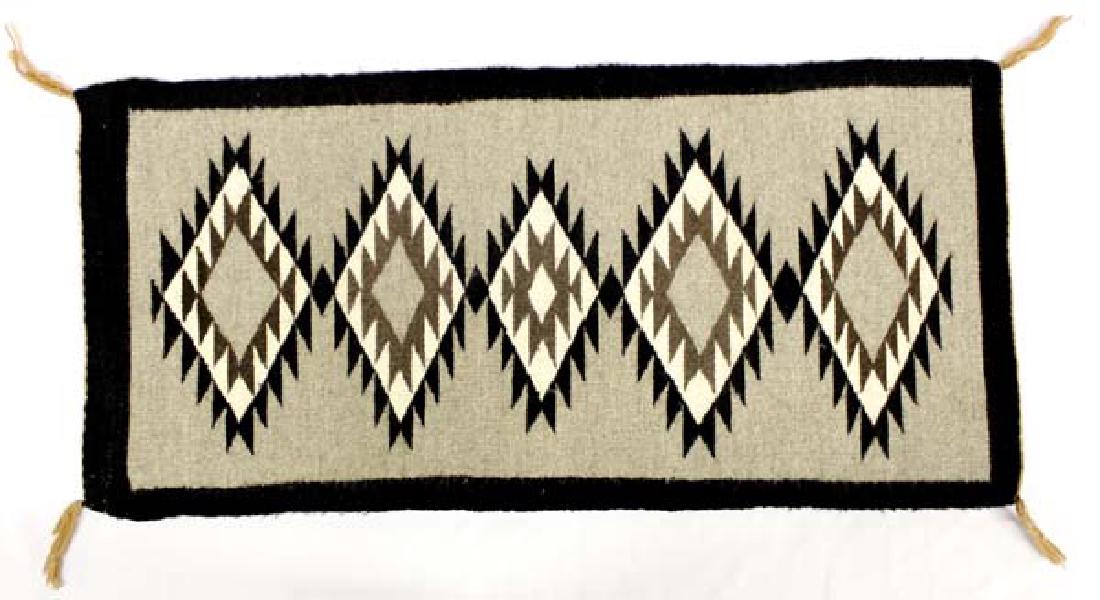 Navajo Traditional Diamond Textile Rug (1 of 2)
