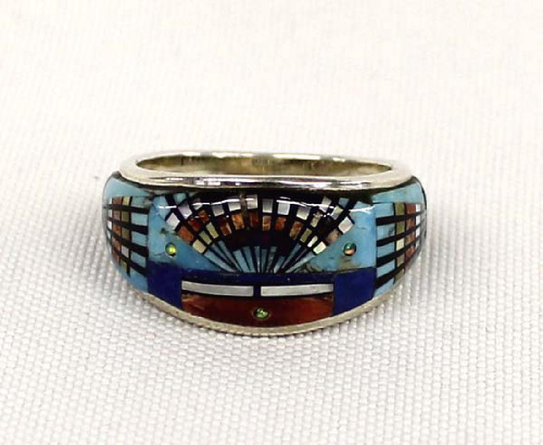 Southwestern Sterling Silver & Multi-Stone Ring (1 of 4)
