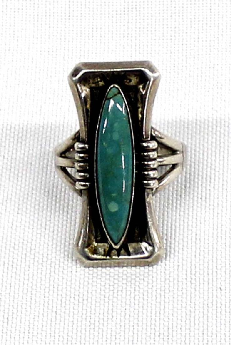Native American Navajo Sterling Turquoise Ring (1 of 3)