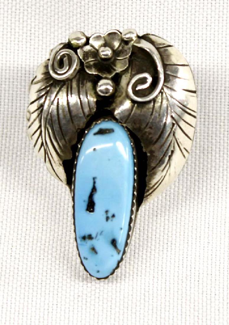 Native American Navajo Sterling Turquoise Ring (1 of 4)