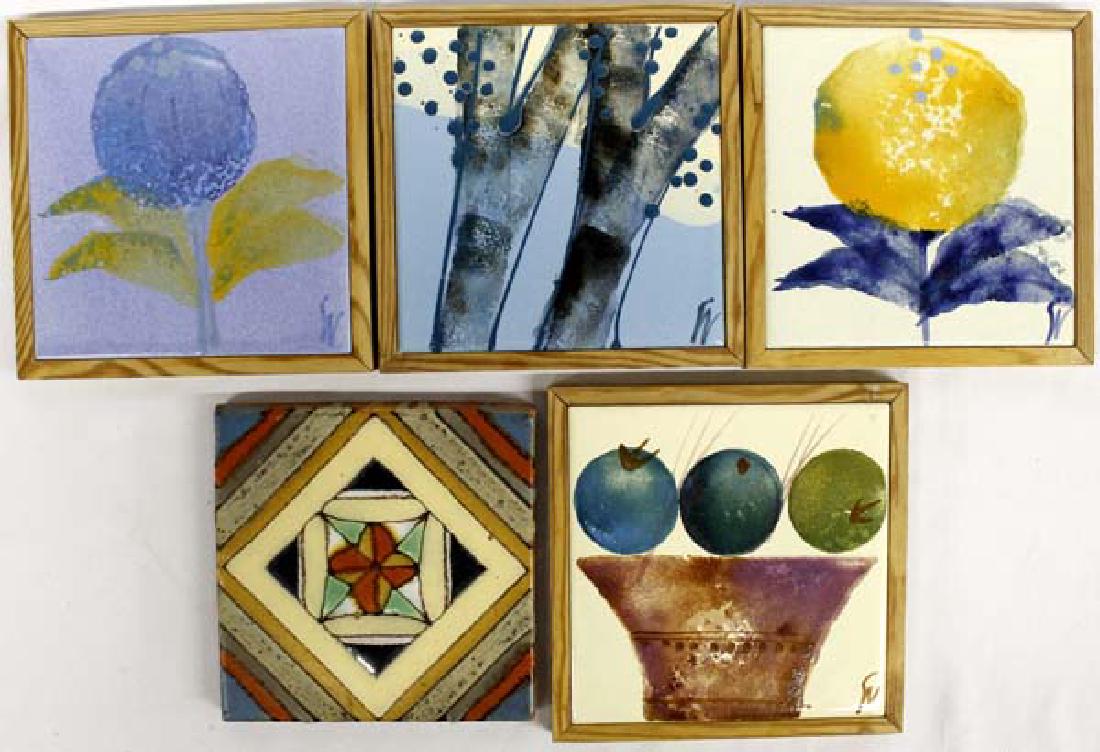 5 Decorative Ceramic Tiles (1 of 3)