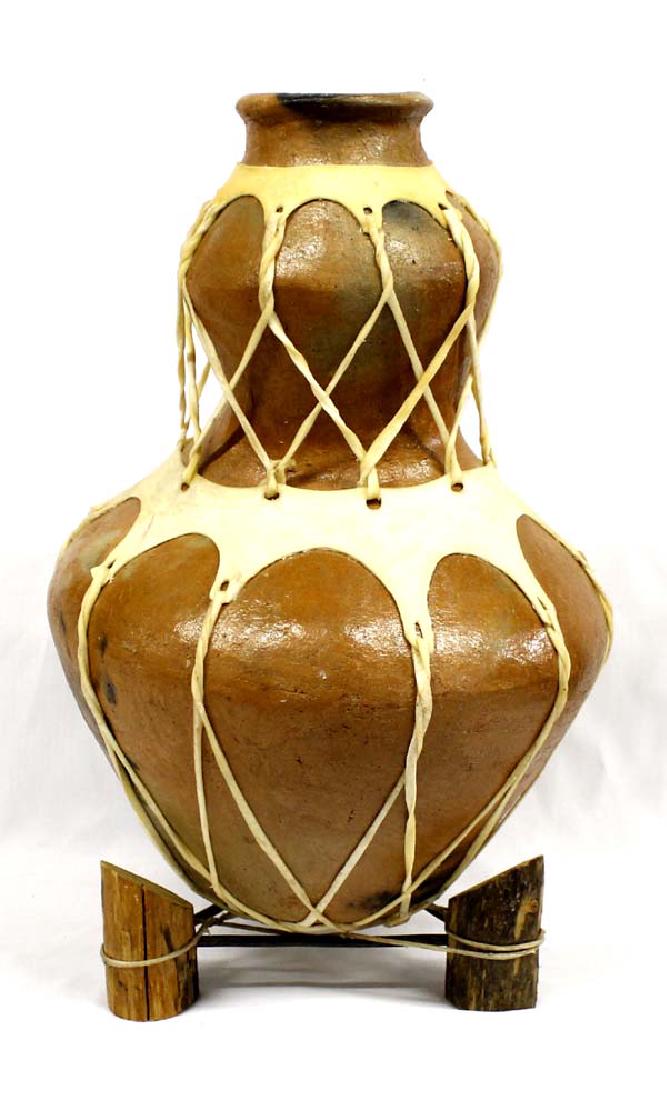 Large Double Lobed Tarahumara Pottery Olla (1 of 3)