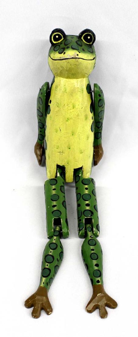 Balinese Wooden Frog: Balinese Wooden Frog, measures 5'' x 15''