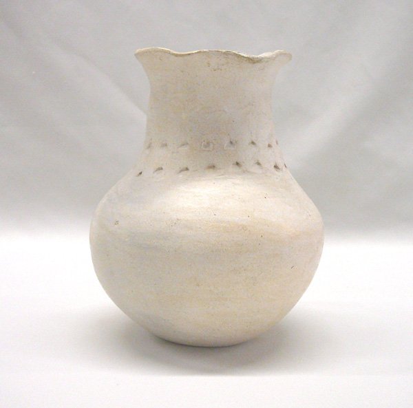 Vintage Acoma Pottery Jar by S Sanchez 7.5x5.5'': Vintage Acoma Pottery Jar by S Sanchez 7.5x5.5''. SHI $25.