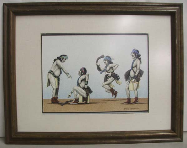 Original Painting by Bruce Watchman 11.25x16'': Original Painting by Bruce Watchman 11.25x16'' SHI$75