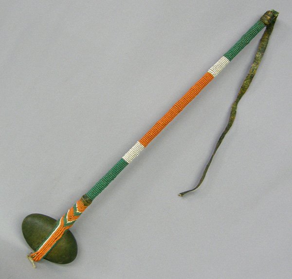 Plains Indian Beaded Club 20'' Long