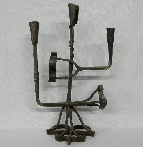 Cowboy Branding Iron Candle Holder 17'' Tall