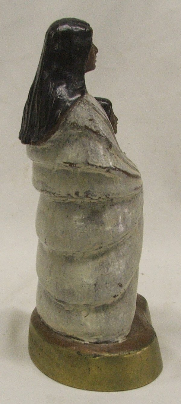 Indian Mother with Child Bronze Statue 8'' - 2