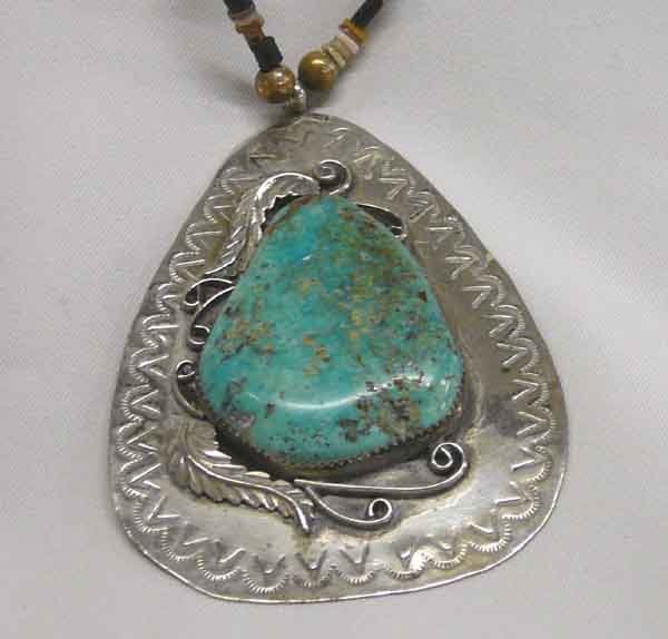 Vintage Navajo 23'' Necklace Pendant by Begay - 2