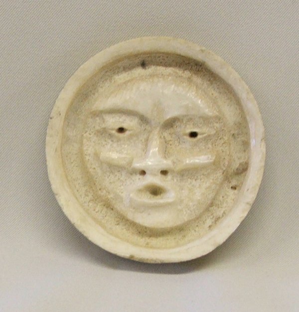 Eskimo Antler Carving By Leon Gouley 2.75''D: Eskimo Antler Carving By Leon Gouley 2.75''Diameter. SHI $15.