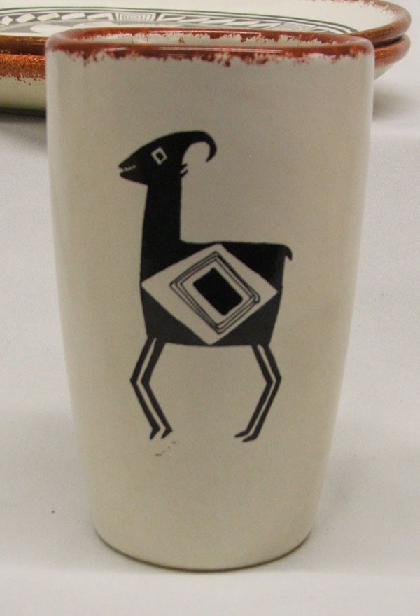 14 Mimbres Design Dishes by Artist Mallek,  - 5