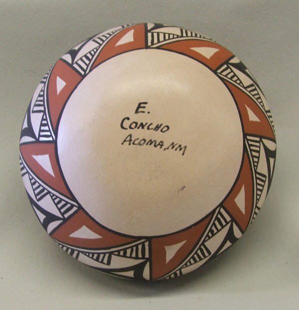 Acoma Seed Jar By E. Concho 3 x 3.5'' - 3