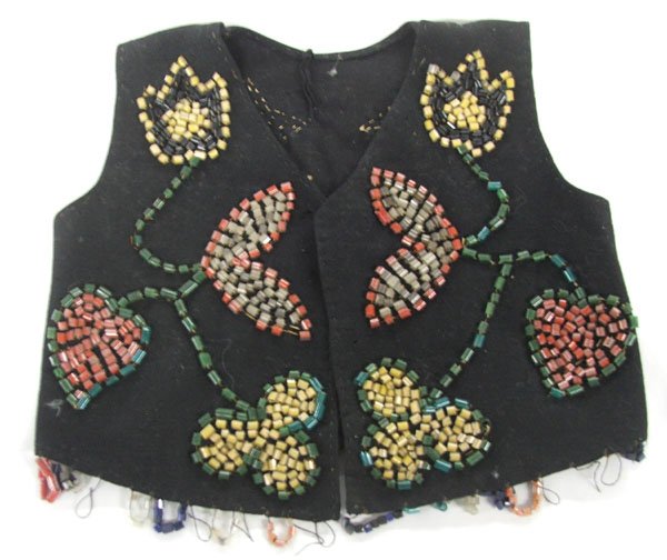 Beaded Childs Vest 1900's Size Small: Beaded Childs Vest 1900's Size Small. SHI $15.