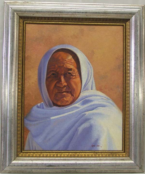 Original Painting By Gary Gore 17'' x 14'': Original Painting By Gary Gore 17'' x 14''. Framed in a wooden frame. SHI $50.