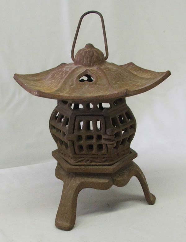 1339 5 Cast Iron Japanese Lanterns 13'' x 9'' Lot 1339