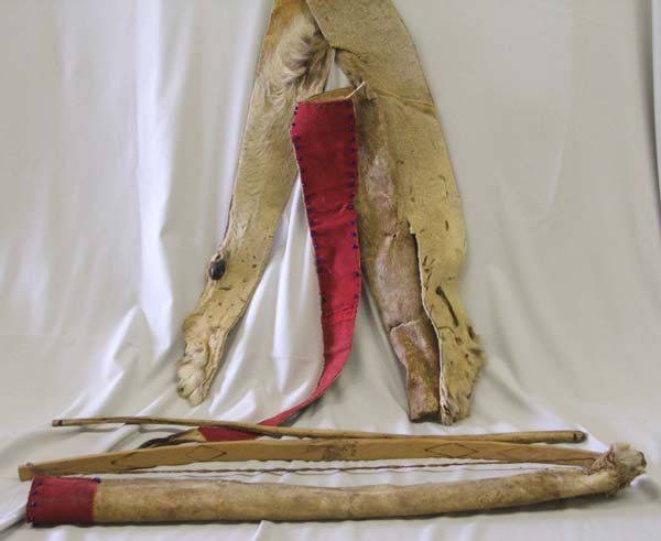 Lion Pelt Bow & Gun Scabbard 32'': Made from Lion Pelt Bow & Gun Case 32''. SHI $25.