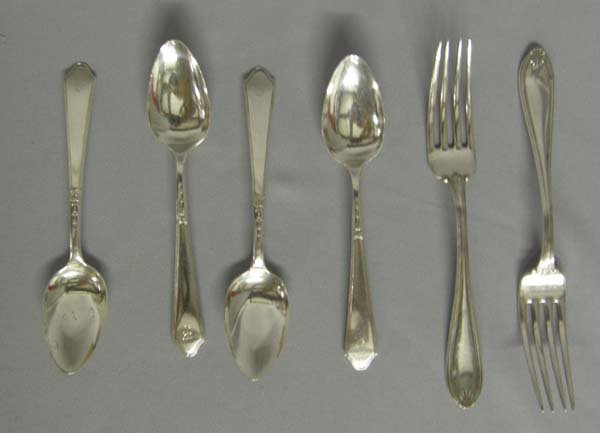 4 Sterling Chateau Spoons & 2 Margaret Forks - 3