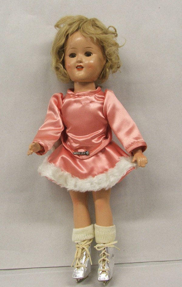 1939 Madame Alexander ''Sonja Henie'' Doll, 15'' Tall: 1939 Madame Alexander ''Sonja Henie'' Doll, 15'' Tall, All Composition w/Jointed Brown Sleep Eyes. SHI $20.