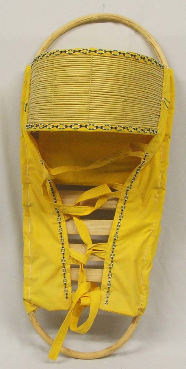 Jicarilla Apache Beaded Cradle Board 34'' Tall: Large Apache Beaded Cradle Board 34'' Tall. SHI $40.