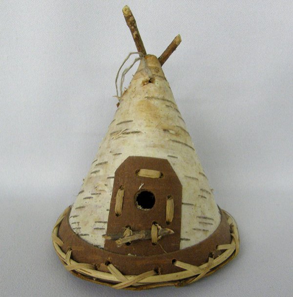 Iroquois Birch Bark Teepee 3'': Iroquois Birch Bark Teepee 3''. SHI $15.