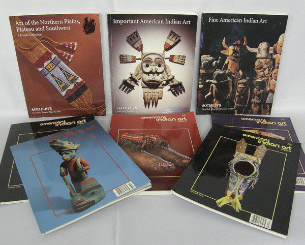 6 ''American Indian Art'' Mags & 3 Sotheby's Catalog: 6 ''American Indian Art'' Magazines (11''x8.5'') & 3 Sotheby's Catalogs. SHI $15.
