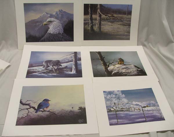 20 Southwester Prints by Saupitty & Varnell: 20 Prints - 10 by Saupitty (11x14 inches) & 10 by Varnell. 9 of the prints by Tim Saupitty, Comanche, are signed. Varnell prints are from 1983-1987. SHI $20.