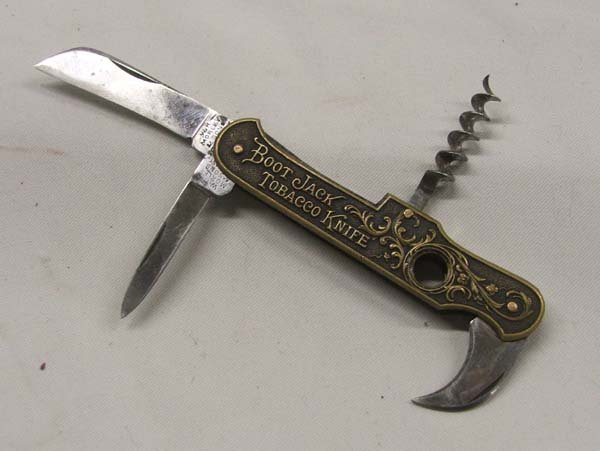 German Morley & Son Cigar Advertising Knife : Cigar Advertising Knife ''Boot Jack Tobacco'' 3.25 inches. SHI $15.