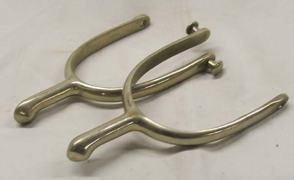 U. S. Calvary Spurs by Buermann: Pair U. S. Calvary Spurs 5.5 x 3 Inches. Stamped US A.B. SHI $20.