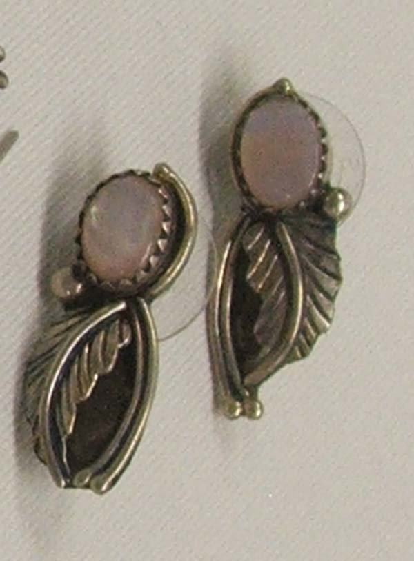 6 Pr Navajo Silver Earrings plus 1 Siamese Pr Bells - 2