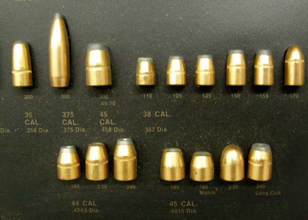 Framed Collection Brass Sierra Bullets On Board - 2