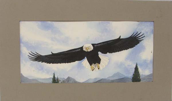 Zuni Original Watercolor By Chris Peshlakai: Zuni Original Watercolor By Chris Peshlakai, 12'' x 6''. SHI $25.