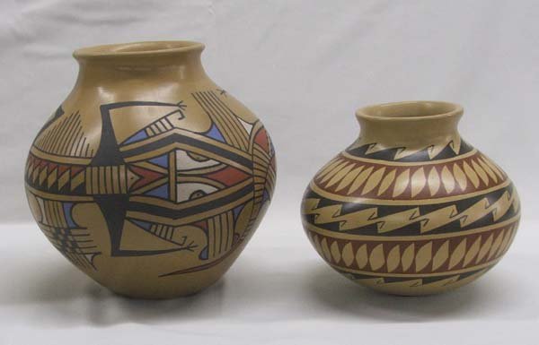 2 Mata Ortiz Pottery By Jesus Pena & A. Cota