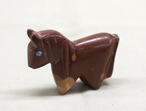 Zuni Pipestone Horse Fetish: Zuni Pipestone Horse Fetish. 2''Lx1.5''H. SHI $15.