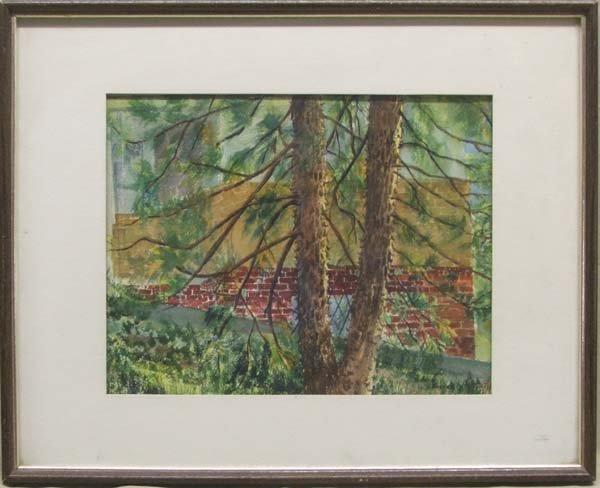 Original Watercolor By Arlene Foster: Original Watercolor By Arlene Foster, framed in a wood frame, matted, under glass. Measures approx. 10 1/2 x 13 1/2''. SHI $35.