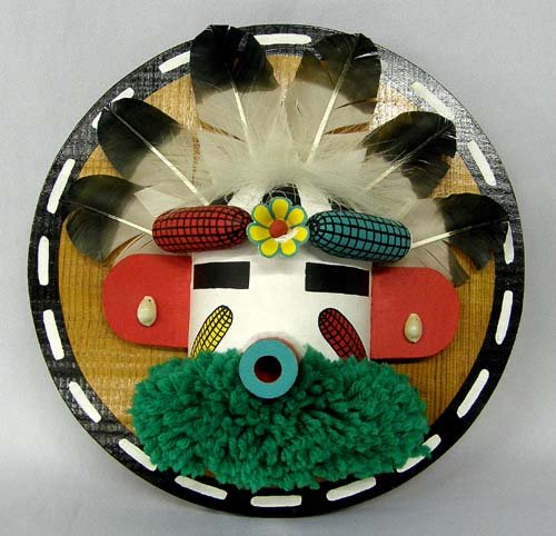 1987 Hopi Flat Corn Boy Kachina By Tsongomoki: Hopi Corn Boy Kachina By Tsongomoki, Old Oraibi Village Hopi Tribe 1987, measures approx. 10". SHI $25.