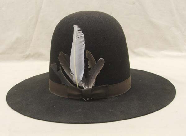 Indian Trader Hat From Eddy Brothers Hat Company : Cowboy Hat From Eddy Brothers Hat Company, California, Size 6. Stamped inside ''Packard's Indian Trading Post, Santa Fe, New Mexico''. SHI $30.