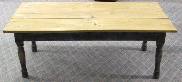 Rustic Wood Coffee Table MUST BE PICKED UP: Rustic Wood Coffee Table. Measures 18''x50''x26''. MUST BE PICKED UP!!