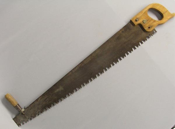 Superior Warranted Two Man Saw: Superior Warranted Two Man Saw, measures approx. 42'' long. SHI $40.