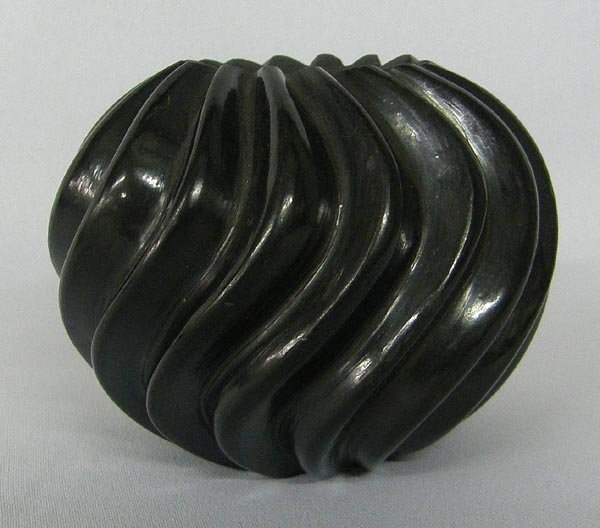 Jemez Pottery By Gabriel Gonzales: Jemez Pottery By Gabriel Gonzales, measures approx. 2 1/3''H x 3''. SHI $20.