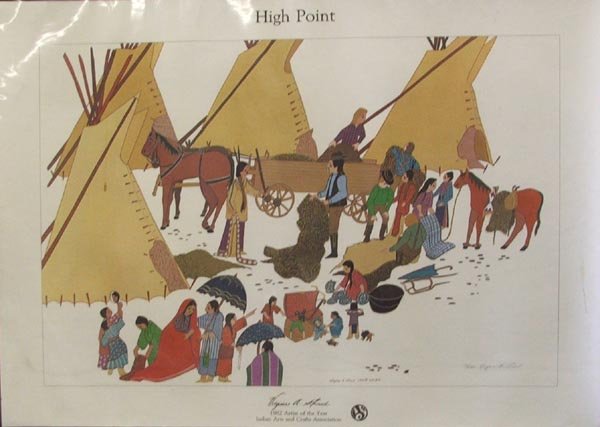 2 1981 Signed Numbered Virginia Stroud Prints: 2 1981 Signed Numbered Virginia Stroud Prints, duplicate prints #174, #175. Measures approx. 20'' x 30''. Ship rolled in tube. SHI $25.