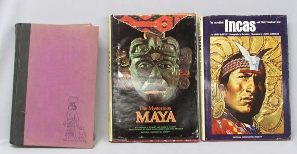 3 Hardback Books Central & South America Natives: 3 Hardback Books on Central & South America Natives. Includes: Mexico South-the Isthmus of Tehuantepec. Also includes two National Geographic Books: The Incredible Incas and Their Timeless Land; and T
