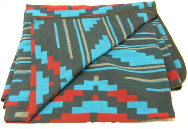 Southwestern Blanket/Bedspread: Southwestern Blanket/Bedspread. Measures 96''x84''. Made of 90 percent acrylic, 10 percent polyester. Like new condition. SHI $20.