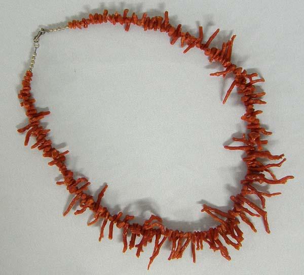 Ox Blood Coral Necklace: Ox Blood Coral Necklace, measures approx. 9 1/2''. SHI $15.