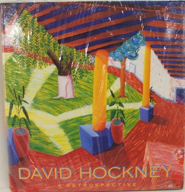 Book Titled David Hockney a Retrospective: David Hockney Book, still in plastic. Measures approx. 11 1/4'' x 10 1/3'' x 1 1/4''. SHI $20.