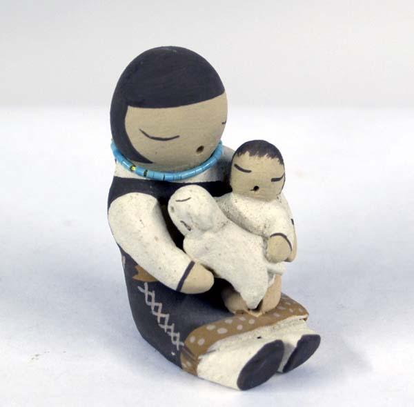 Isleta Mini Storyteller Doll by Stella Teller: Isleta Mini Storyteller Doll by Stella Teller, 2.5'' x 1'' x 1.5''. SHI $20.