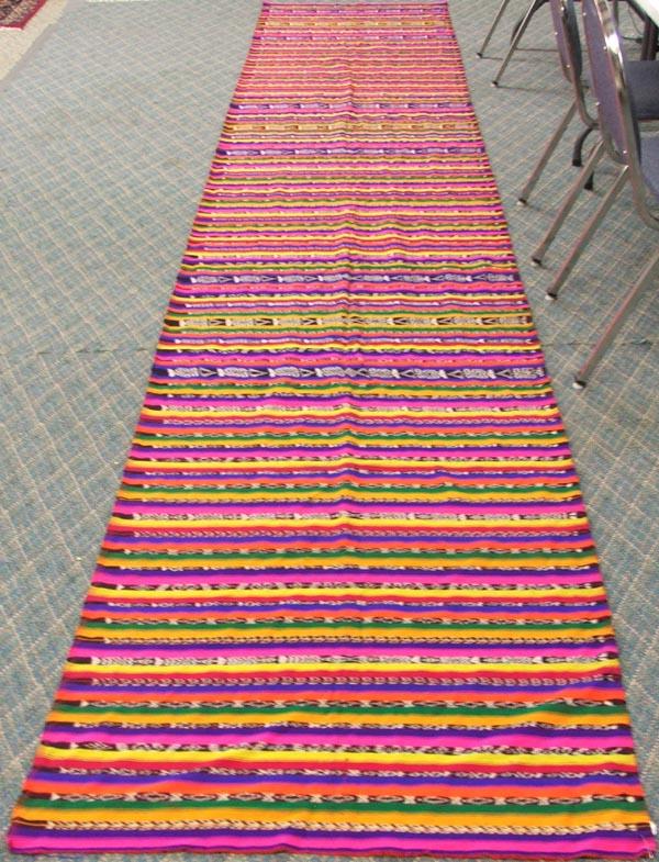 Extra Long Panamanian Table Runner: Extra Long Panamanian Table Runner, very colorful, measures approx. 192'' x 35.5''. SHI $20.