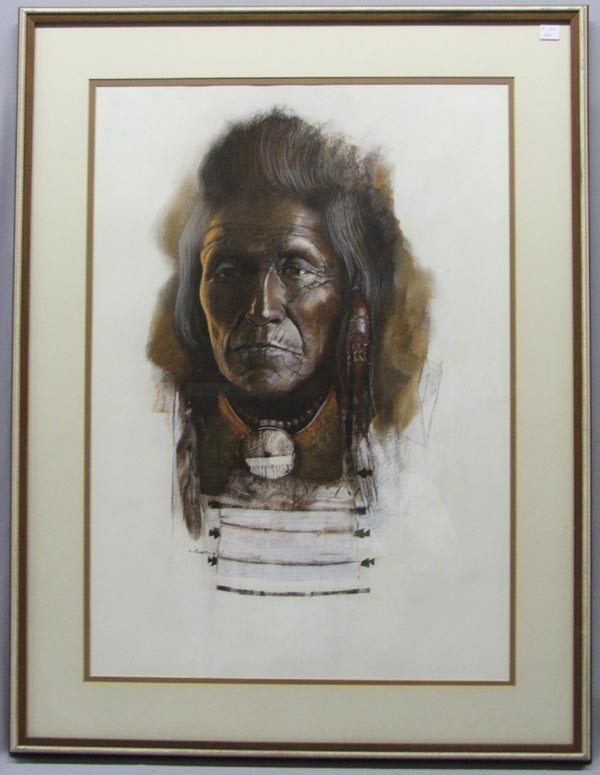 Navajo Original Painting By Beck: Navajo Original Painting By Beck. Framed in a wood frame, double matted, under glass. Measures approx. 27'' x 19''. SHI $150.