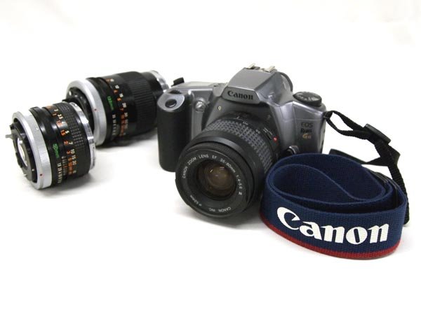 2 Cameras plus Lens, Flash & Accessories: 2 Cameras plus Lens, Flash & Accessories. Canon Rebel with Zoom lens. 2 AE-1 Canon Lens (1 135MM & 1 50MM) & 1 Alfon Flash. 1 Pentax 200 Camera & 1 Minolta 28-56 MM Lens. SHI $25
